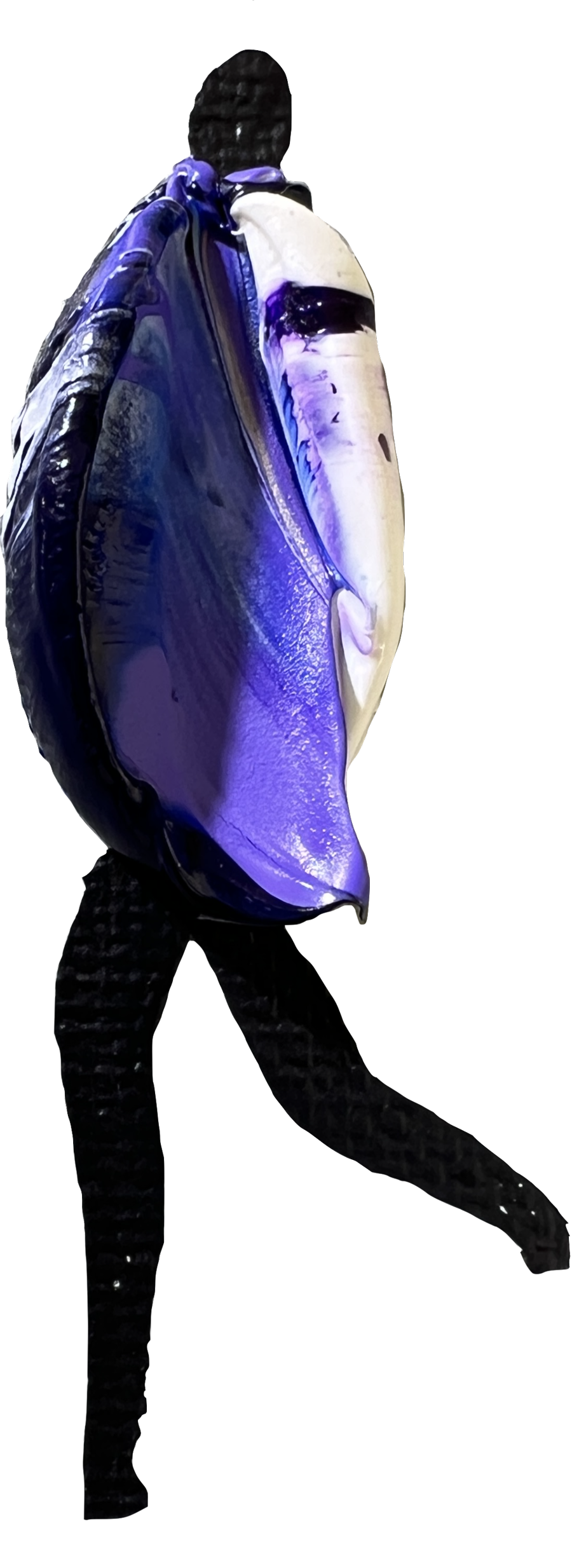 Oil painting from the Shadow Collection: a single figure in violet