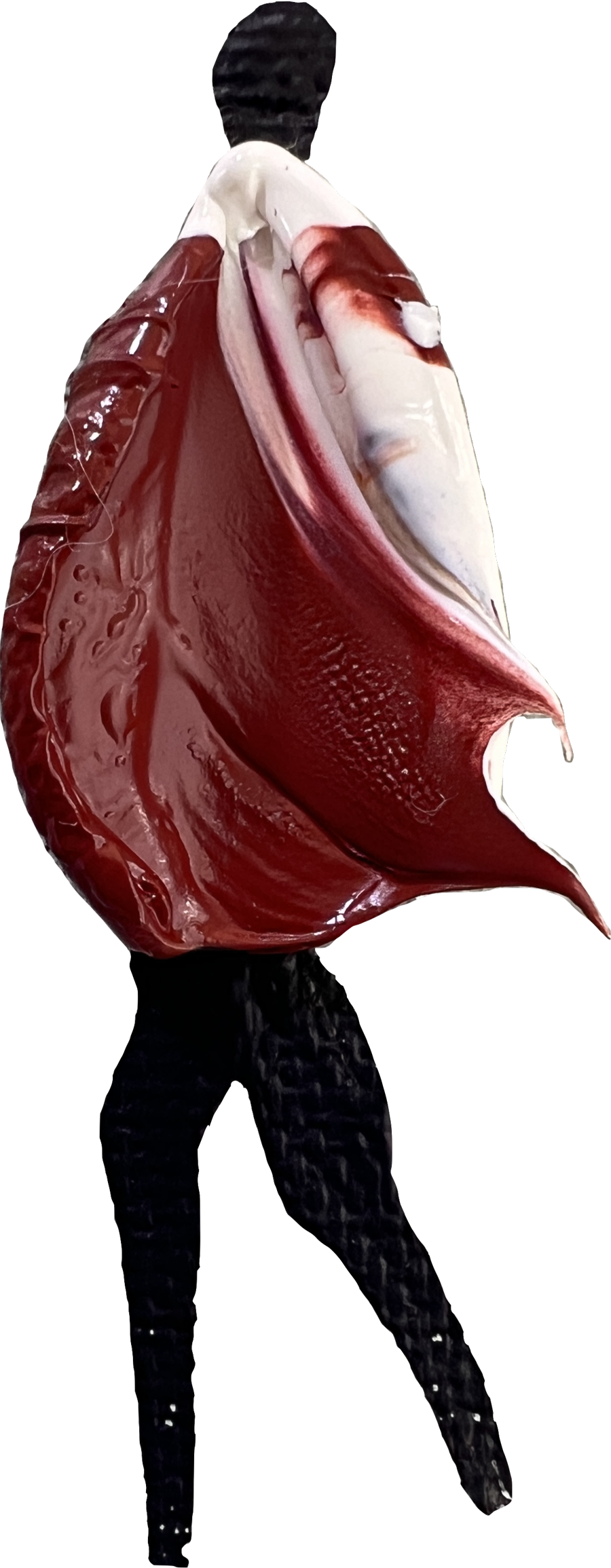 Oil painting from the Shadow Collection: a single figure in red